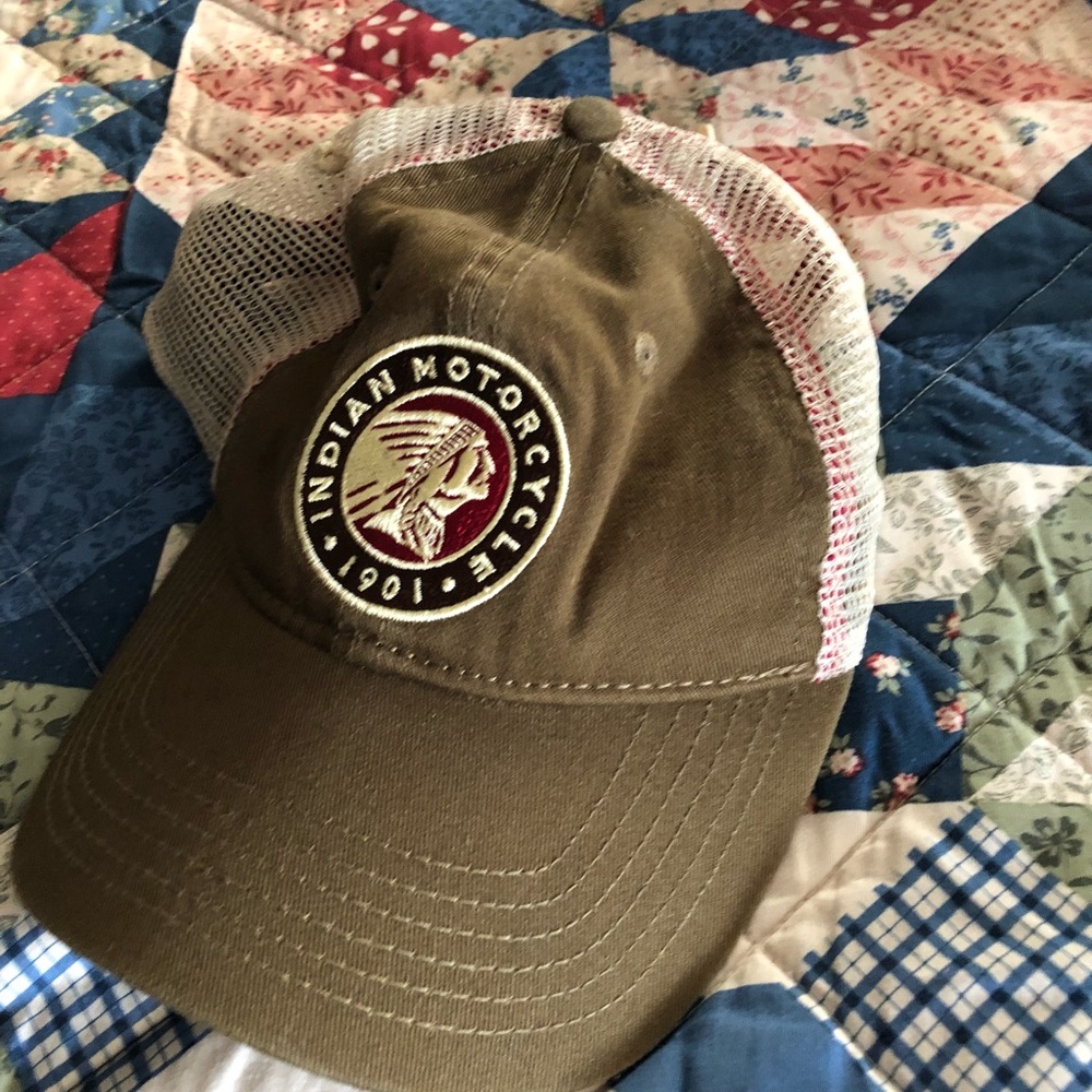 Indian motorcycle trucker style hat